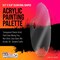 U.S. Art Supply; 9" x 13.8" Clear Oval Acrylic Painting Palette - Artists Transparent Plastic Mixing Paint Palette Tray - Non-Stick Surface for Acrylic and Oil Paint; Category:Artist Palettes; Image:3
